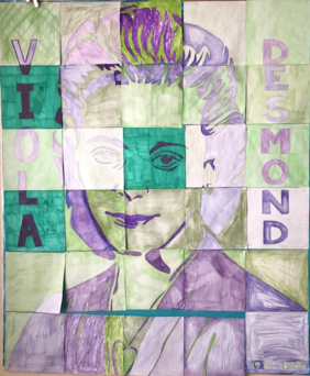 Viola Desmond Mosaic Art Piece